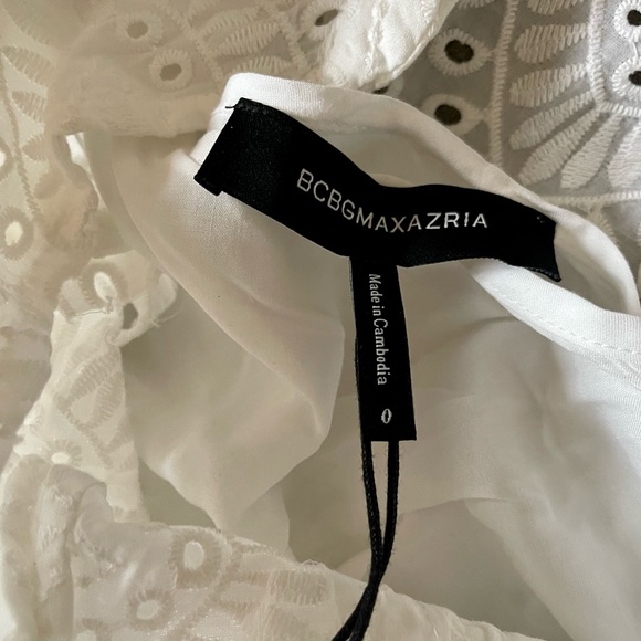 BCBGMAZAZRIA Cotton Eyelet Mini Dress - Picture 8 of 8